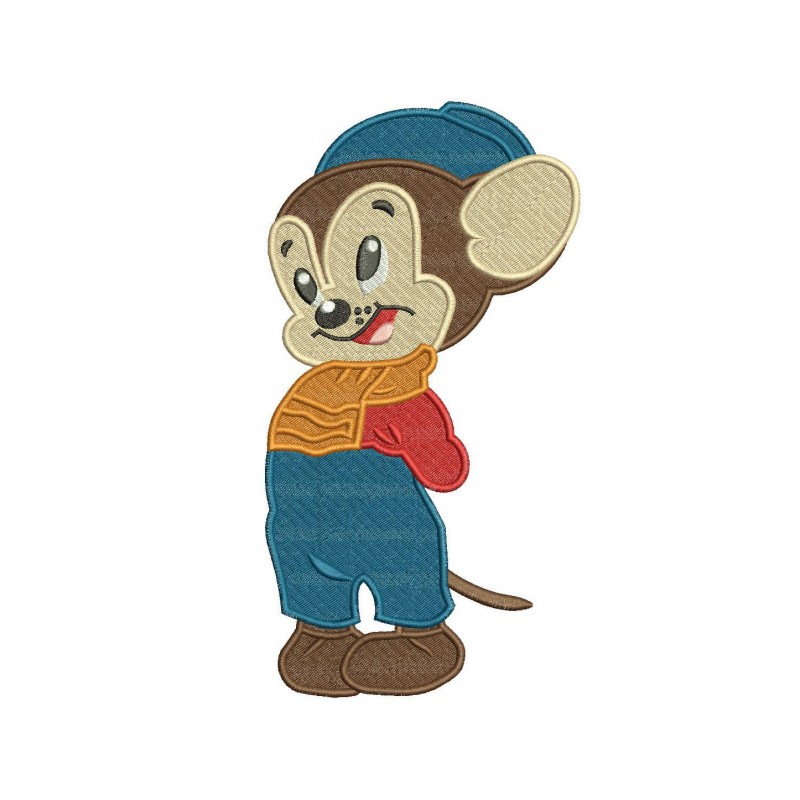 Sniffles the Mouse Disney the Silly Symphonies Embroidery Design