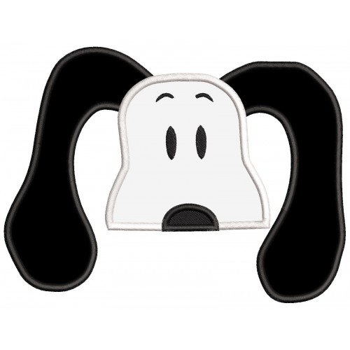 Snoopy Peeker Applique Design Embr