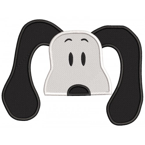 Snoopy Peeker Embroidery Design Embr