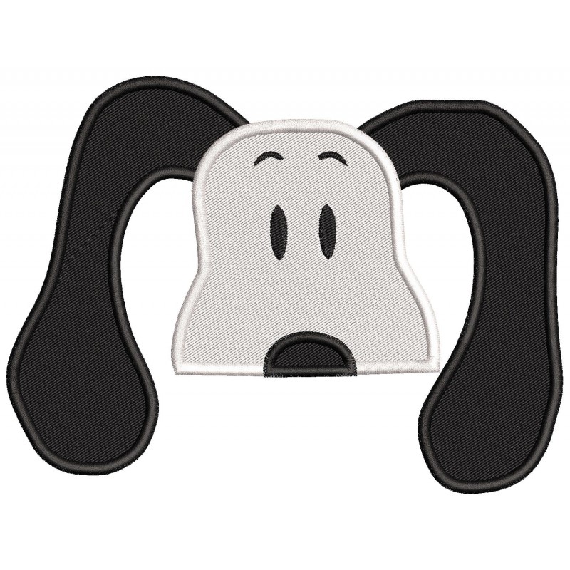 Snoopy Peeker Embroidery Design Embr