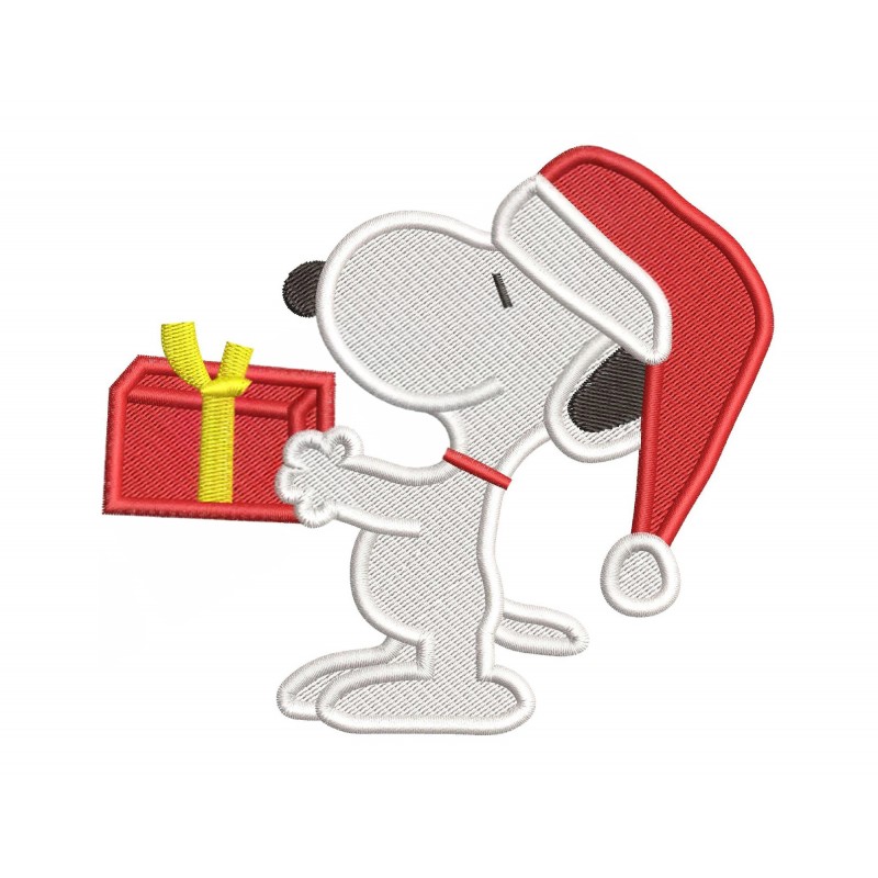 Snoopy Share Gifts Embroidery Design