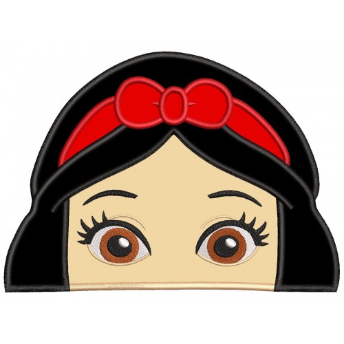 Snow White Applique Design Embr
