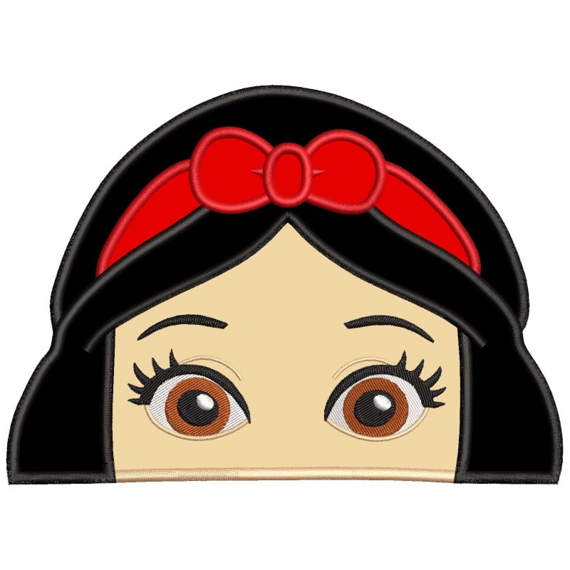 Snow White Applique Design Embr