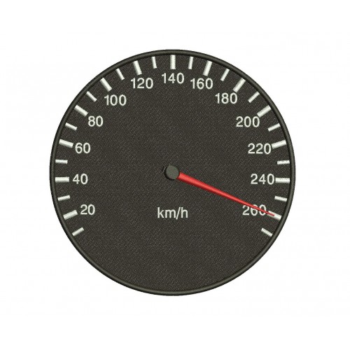 Speedometer Embroidery Design 02