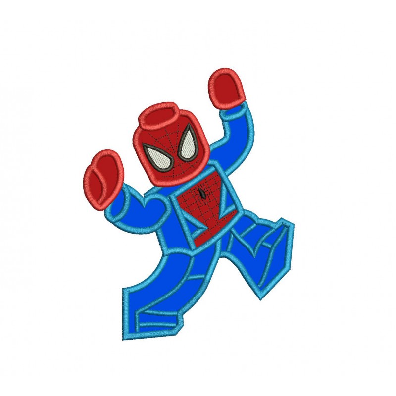 Spider Lego Boy Applique Design
