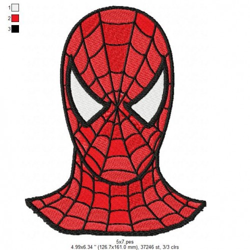 Spiderman Machine Embroidery Design
