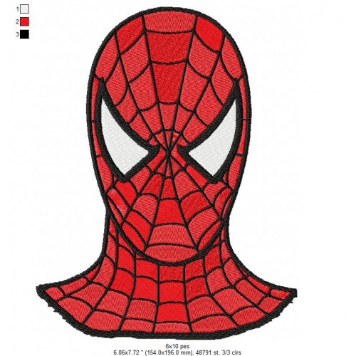 Spiderman Machine Embroidery Design