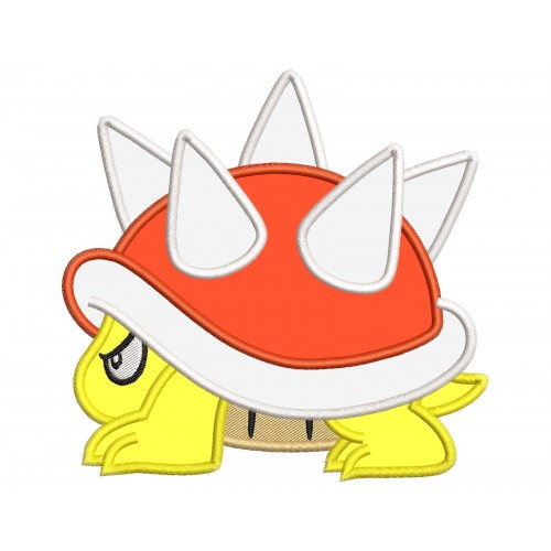 Spiny Mario Applique Design Embr