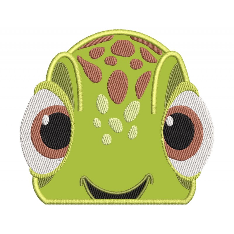 Squirt the Turtle Finding Dory Applique Design Embr