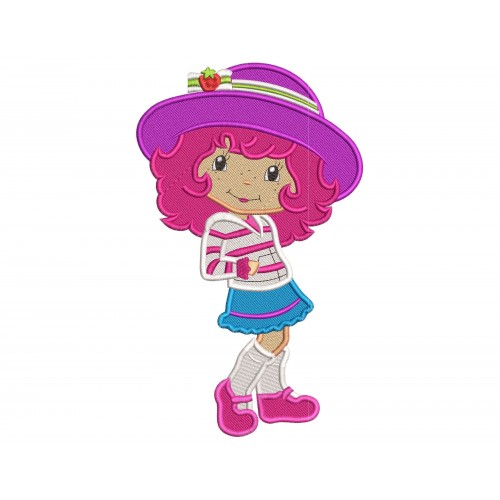 Strawberry Shortcake Embroidery Design