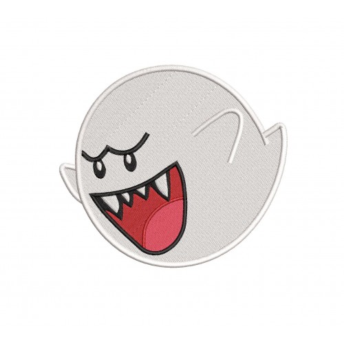 Super Mario Bros Ghost Boo Embroidery Design Embr