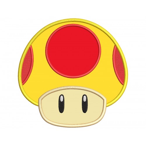 Super Mario Mushroom Applique Designs Embr