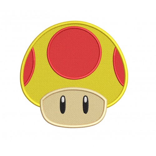 Super Mario Mushroom Embroidery Designs Embr