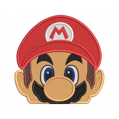 Super Mario Peeker Embroidery Design Embr