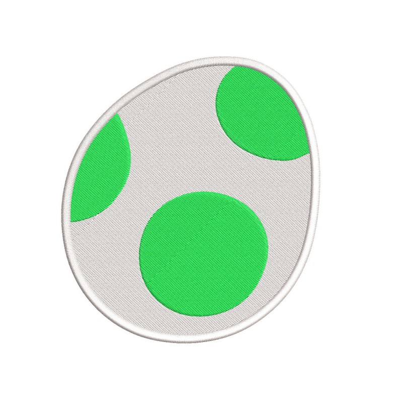 Super Mario Yoshi Egg Embroidery Design Embr