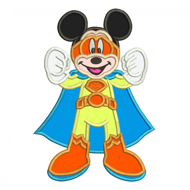 Super Mickey Mouse Applique Design