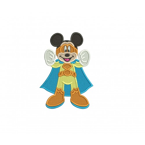 Super Mickey Mouse Fill Stitch Embroidery Design
