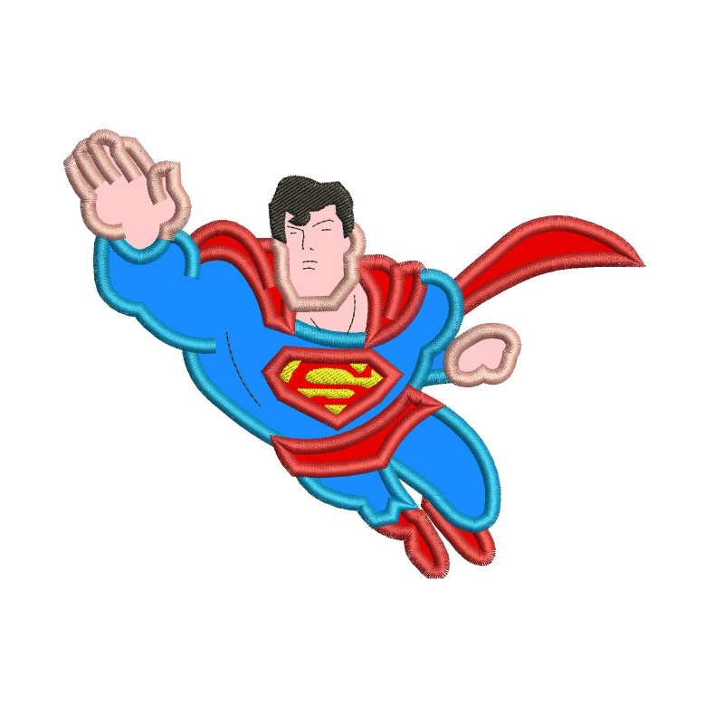 Superman Machine Applique Design