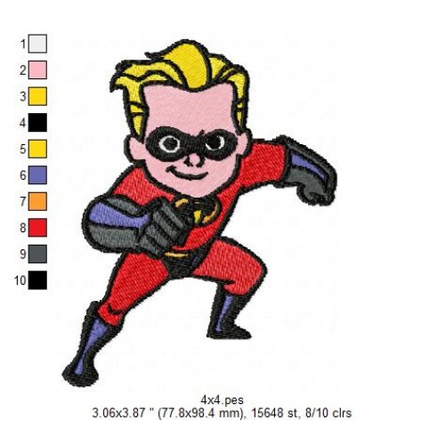 The Incredibles Embroidery Design