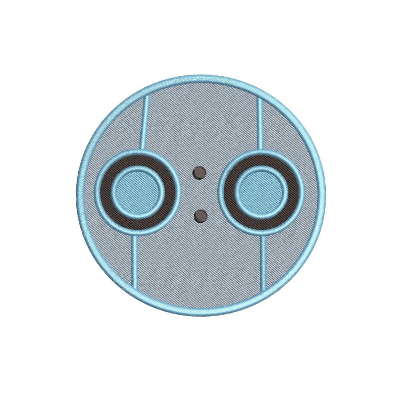 The Wild Robot Head Embroidery Design