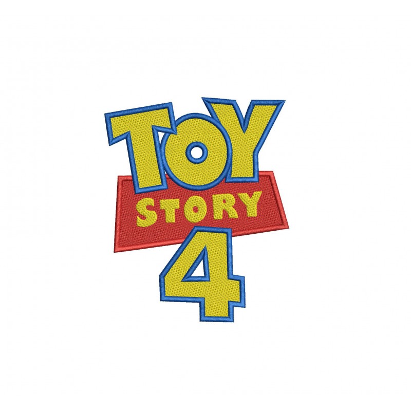 Toy Story 4 Logo Filled Embroidery Design