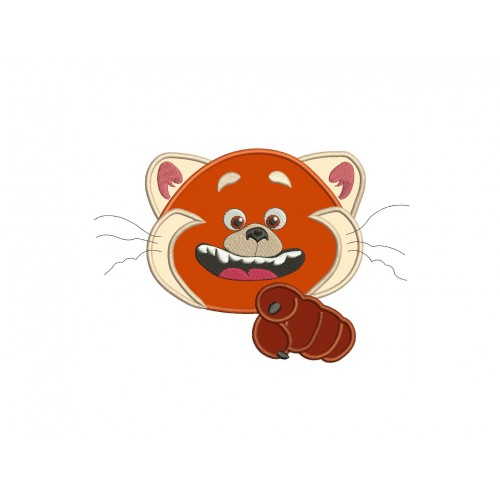Turning Red The Panda in You Applique Design