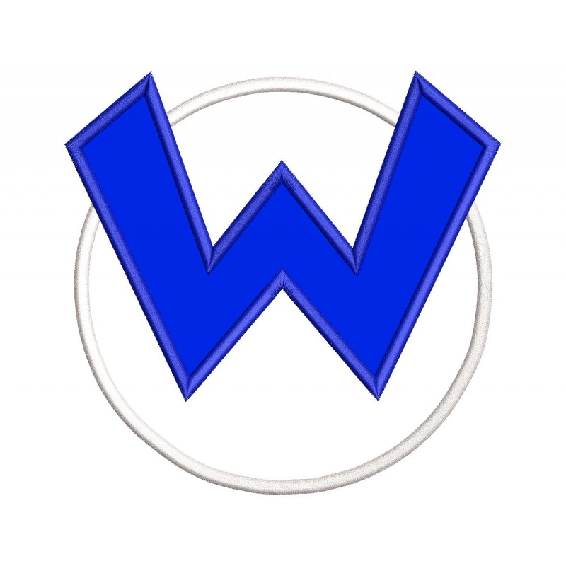 Wario W Applique Design Embr