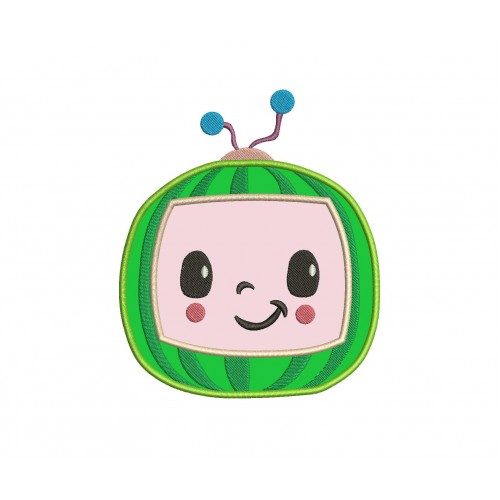 Watermelon TV Box CoComelon Logo Applique Design
