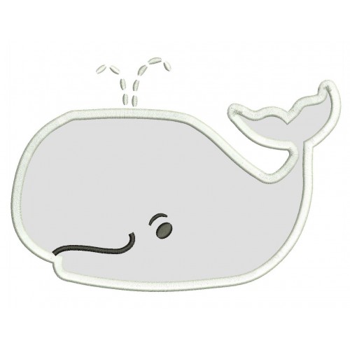 Whale Applique Design