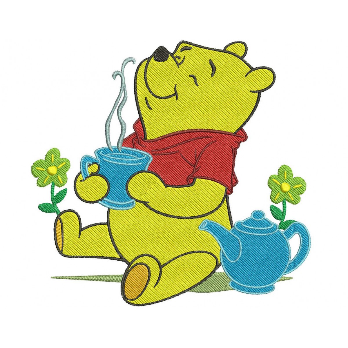 pooh bear tea set