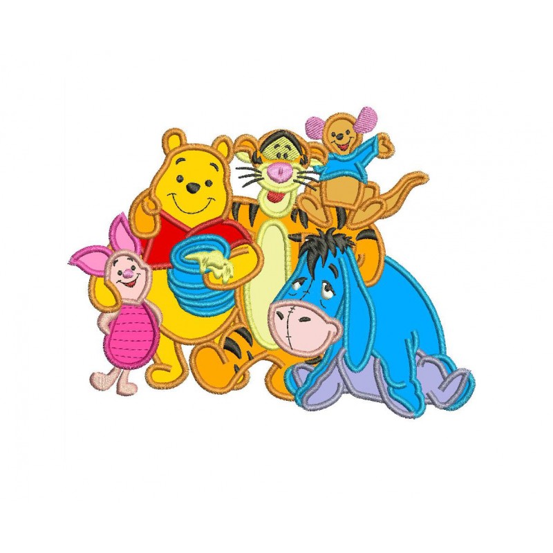 Winnie The Pooh and Friends Applique Design