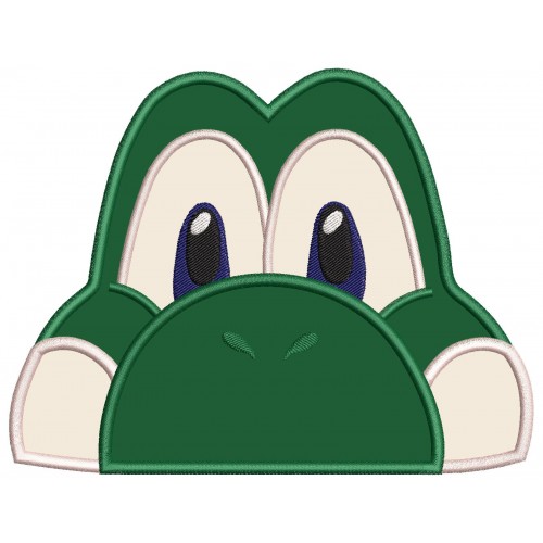 Yoshi Mario Applique Design Embr