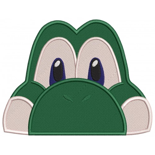 Yoshi Peeker Super Mario Embroidery Design Embr