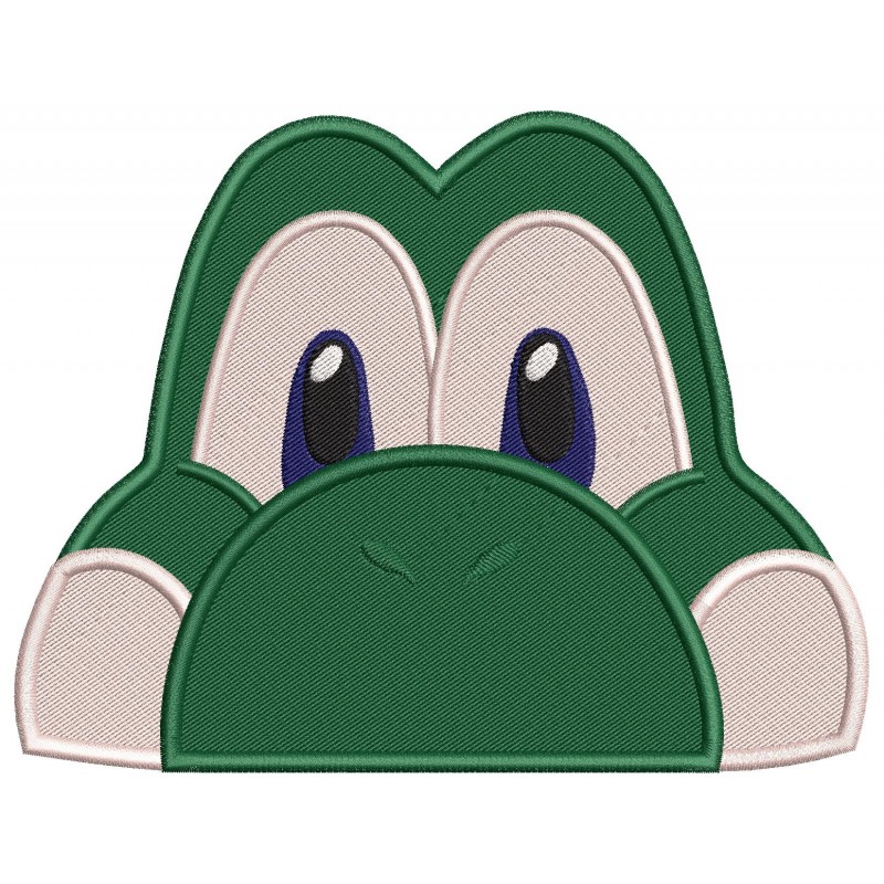 Yoshi Peeker Super Mario Embroidery Design Embr