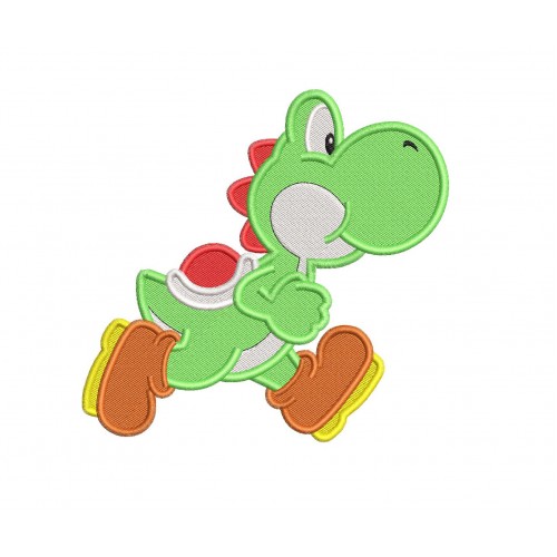 Yoshi Super Mario Embroidery Design Embr