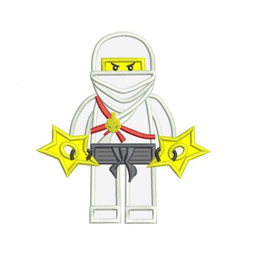 Zane Lego Ninjago Applique Design